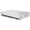 Cisco Business 350, 8-Port Gigabit Managed Switch with 8 PoE+ with 67W Power Budget and 2 Gigabit copper/SFP Combo Ports