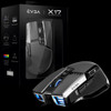 EVGA X17 Gaming Mouse, Wired, Grey, Customizable, 16,000 DPI, 5 Profiles, 10 Buttons, Ergonomic 903-W1-17GR-K3