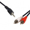 8ware QK-8057,  3.5 Streo Plug to 2 x RCA Plug, 2m