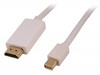 Astrotek AT-MINIDPHDMI-3, Mini DP to HDMI Cable, 20 pins Male to 19 pins Male, 3m, 1 Year Warranty