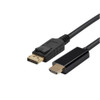 Blupeak DPHD03, 3M Displayport Male To HDMI Male Cable, 1 Year Warranty
