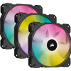 Corasir CO-9050109-WW, iCUE SP120 RGB Elite, Size: 120mm, PWM, Noise: 26.5dBA, Airflow: 47.73CFM, Black, Pack of 3, 2 Year Warranty