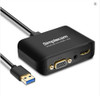 Simplecom DA326,  USB 3.0 to HDMI + VGA Video Adapter with 3.5mm Audio Full HD 1080p, 1 Year Warranty