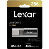 Lexar LJDM900256G-BNQNG, JumpDrive M900, Titanium, 256GB, USB3.1, Read Speed: Up to 400MB/s, 5 Year Warranty