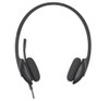 Logitech 981-000477, H340 USB Headset, Internet calls and stereo sound in seconds. Achieve quality audio quickly and easily by plugging in the USB connection, 2 Year Warranty