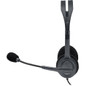 Logitech 981-000612, H111 Stereo Headset, 3.5mm, 1.8M Cable, Impedence 32Ohms, Microphone reponse 100 Hz –16kHz, 1 Year Warranty