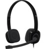 Logitech 981-000587, H151 Headset, Stereo, Over-the-ear, Wired, Black, 1 Year Warranty
