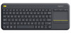 Logitech 920-007165, K400 Plus Wireless Keyboard with Touchpad &amp; Entertainment Media Keys Tiny USB Unifying receiver for HTPC connected TVs, 1 Year