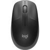 Logitech 910-005913, M190 Full Size Wireless Mouse, 1000 dpi, USB, Charcoal, 1 Year Warranty