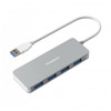 Simplecom CH319, Ultra Slim Aluminium 4 Port USB 3.0 Hub for PC Mac Laptop, 1 Year Warranty