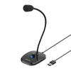 Simplecom UM360, Plug and Play Desktop Microphone, 1xUSB2.0, 1x3.5mm Jack, Cable Length: 1.2m, 1 Year Warranty