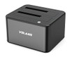 Volans VL-DS30S, Dual Bay USB3.0 Aluminium Docking Station, Drive Type: 2.5″ and 3.5″ SATA HDD, 1 Year Warranty