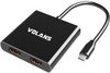 Volans VL-UC2H, Aluminium USB-C to Dual HDMI 2.0 Adapter – 4K@60Hz, 1 Year Warranty