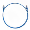 8ware CAT6 Ultra Thin Slim Cable 0.25m / 25cm - Blue Color Premium RJ45 Ethernet Network LAN UTP Patch Cord 26AWG for Data