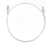 8ware CAT6 Ultra Thin Slim Cable 2m / 200cm - White Color Premium RJ45 Ethernet Network LAN UTP Patch Cord 26AWG for Data