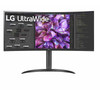 LG 34' 34WQ75C Ultra-Wide QHD Curved 3440x1440 1000R 5ms HDR10 sRGB IPS DP HDMI USB-C LAN VESA Tilt Height Range Monitor