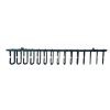 Vertiv 01230879 2U Plastic Vertical Cable Ring Manager, Black Gray