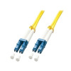 Lindy 3m Fibre Optic Cable LC-LC 9/125um OS2 - Yellow