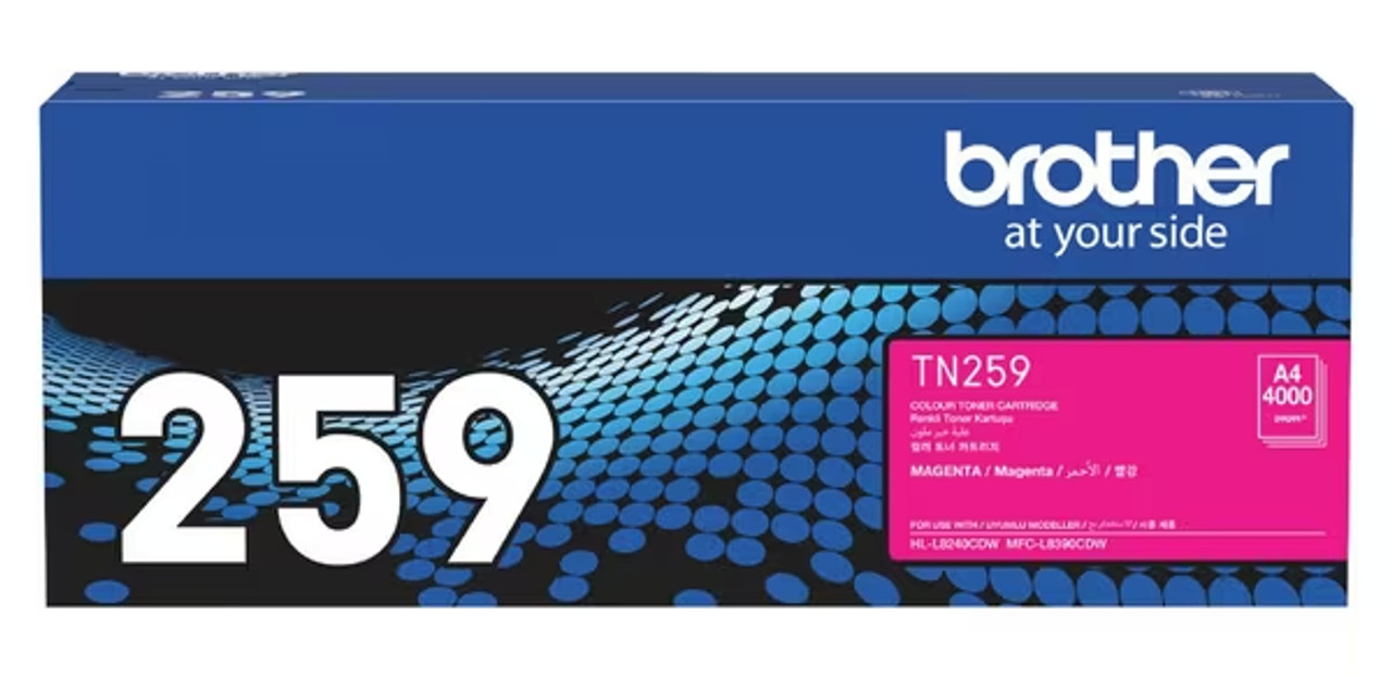 Brother TN259 Magenta Toner Cartridge - 4,000 pages - The