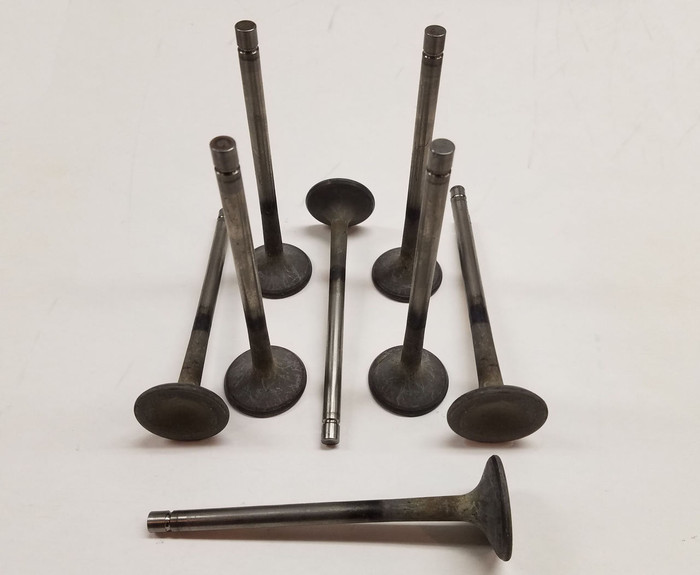 Used NASCAR Titanium Exhaust Valves - 1.600 x 5.650 x 11/32 Bead