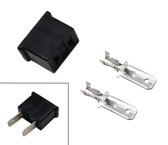 Plastic H4 Male Headlight Socket Kit HiPo Parts