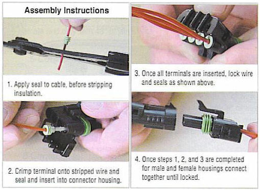 Weather Pack 5 Pin Sealed Wiring Connector Kit - HiPo Parts Garage