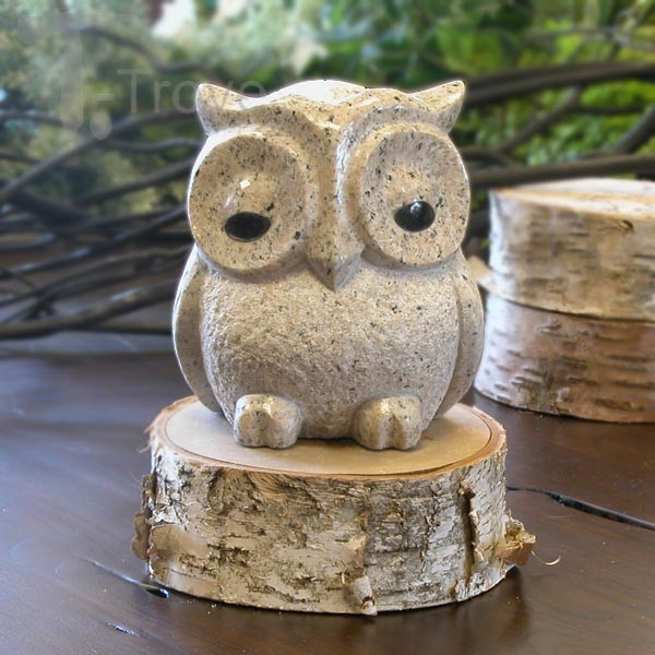 Rustic Owl Rustic Granite Owl