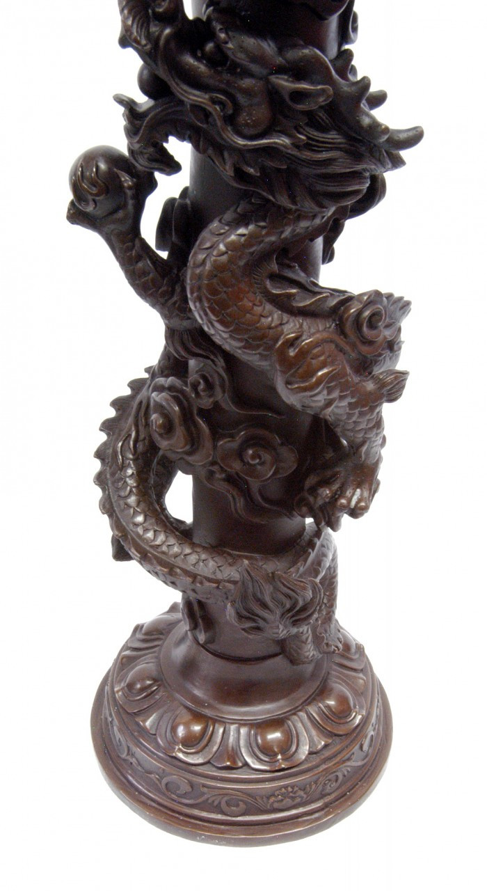 Bronze Dragon Candle Holder
