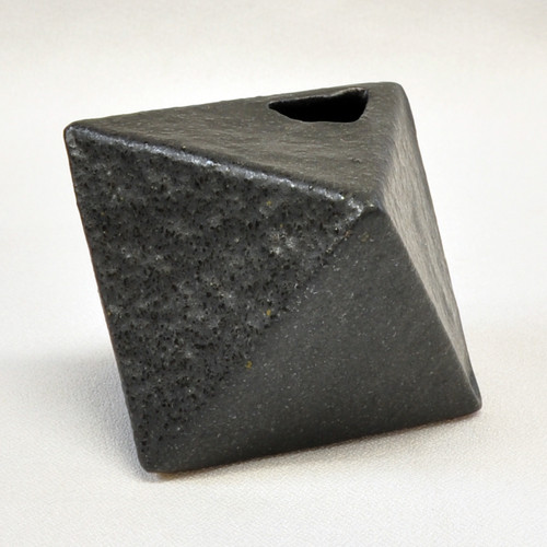 Graphite Prism Bud Vase