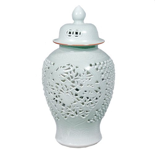 Celadon Carving Temple Jar