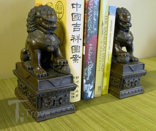 Bronze Beijing Fu Dog Pair