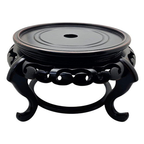 Tall Black Round Stand