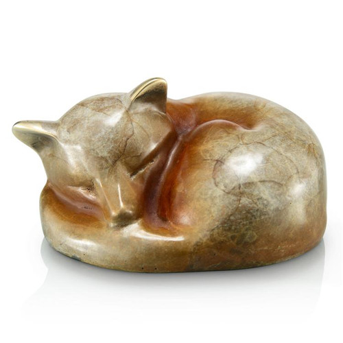 Snuggling Fox- Brass