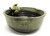 Green Black Water Bowl with Frog