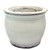 8" Ceramic Self Water Pot White 