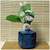 Blue Hexagonal Bud Vase