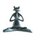 outdoor meditating yoga frog