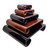 Wood Scroll Stand with various sizes in Rosewood & Walnut colors