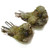 3.75" & 3" Glittered Sisal Birds