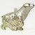 Glass Polar Bear Ornament in Silvery White