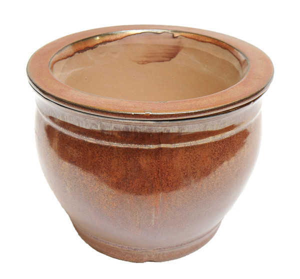 6" Rd Self Water Pot Copper