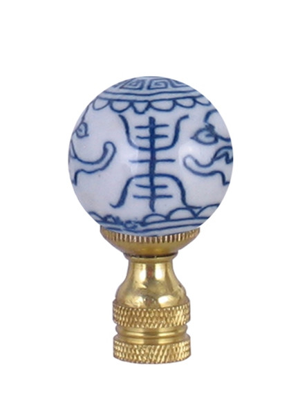 B/W Longevity Porcelain Ball Finial