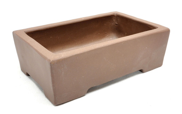 Purple Clay Rectangular Bonsai Pot 5.5x3.5x1.25in