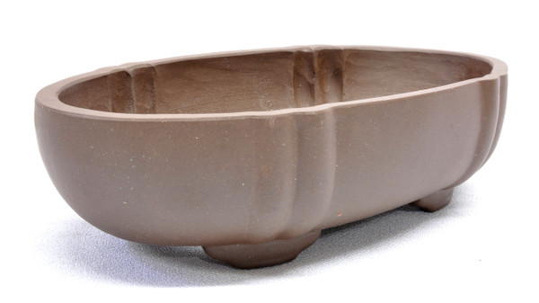 Purple Clay Oval Bonsai Pot 6.5x3.5x1.5in