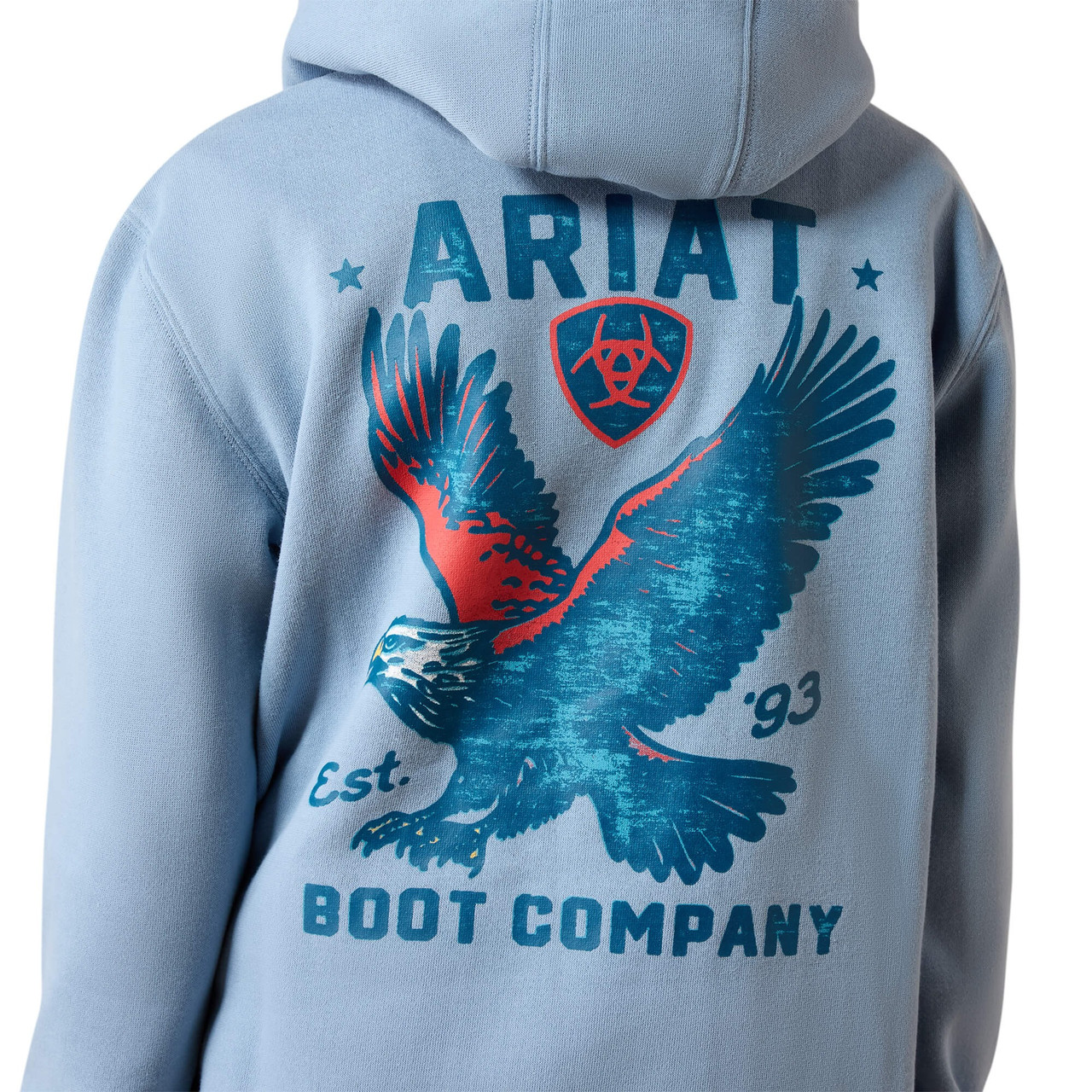 Ariat Men's Freedom Eagle Hoodie - Light Denim