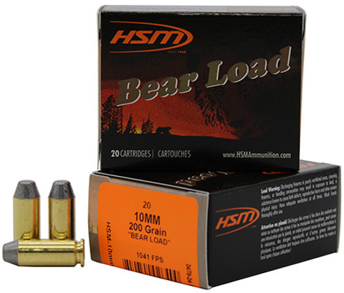 HSM 10MM AUTO 200GR FLAT POINT 10MM-9-N-20-810742026400