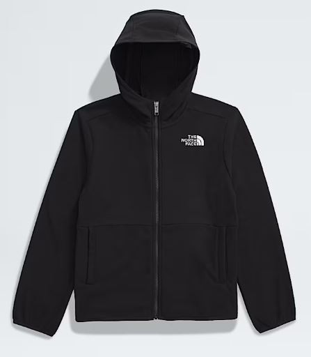Teen Glacier Full Zip Hooded Jacket TNF Black XL-197065093440
