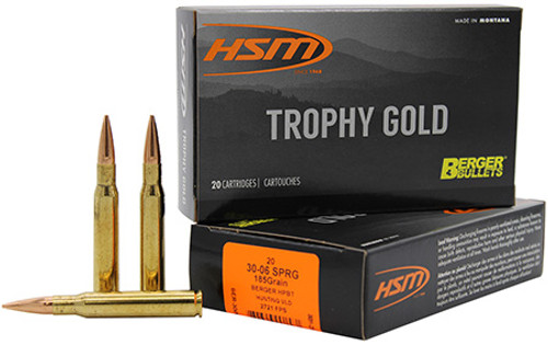 HSM TROPHY GOLD 30-06SPRG 185GR BER-3006185VLD-837306001581