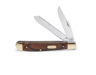 BUCK 382 TRAPPER, WOODGRAIN 0382BRS-B-033753058400