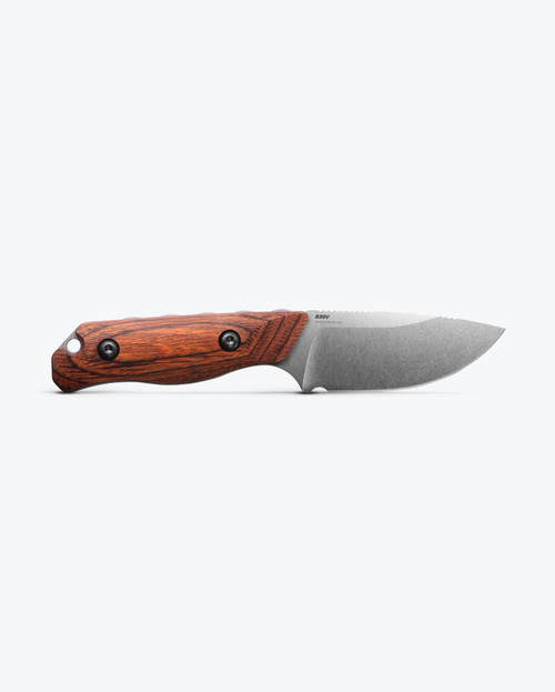 Benchmade Hidden Canyon Hunter Fixed Blade Knife - Stabilized Wood, Drop-point